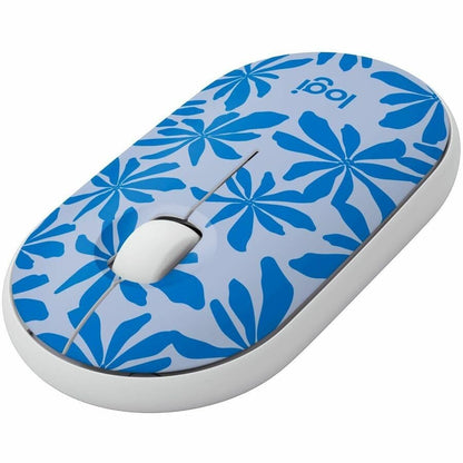 Logitech M340 Wireless Mouse with Limited Edition Prints, USB Receiver and Silent Clicks, Portable Wireless Mouse for Laptop, PC, Windows, Chrome, Surface – Floral Leaves