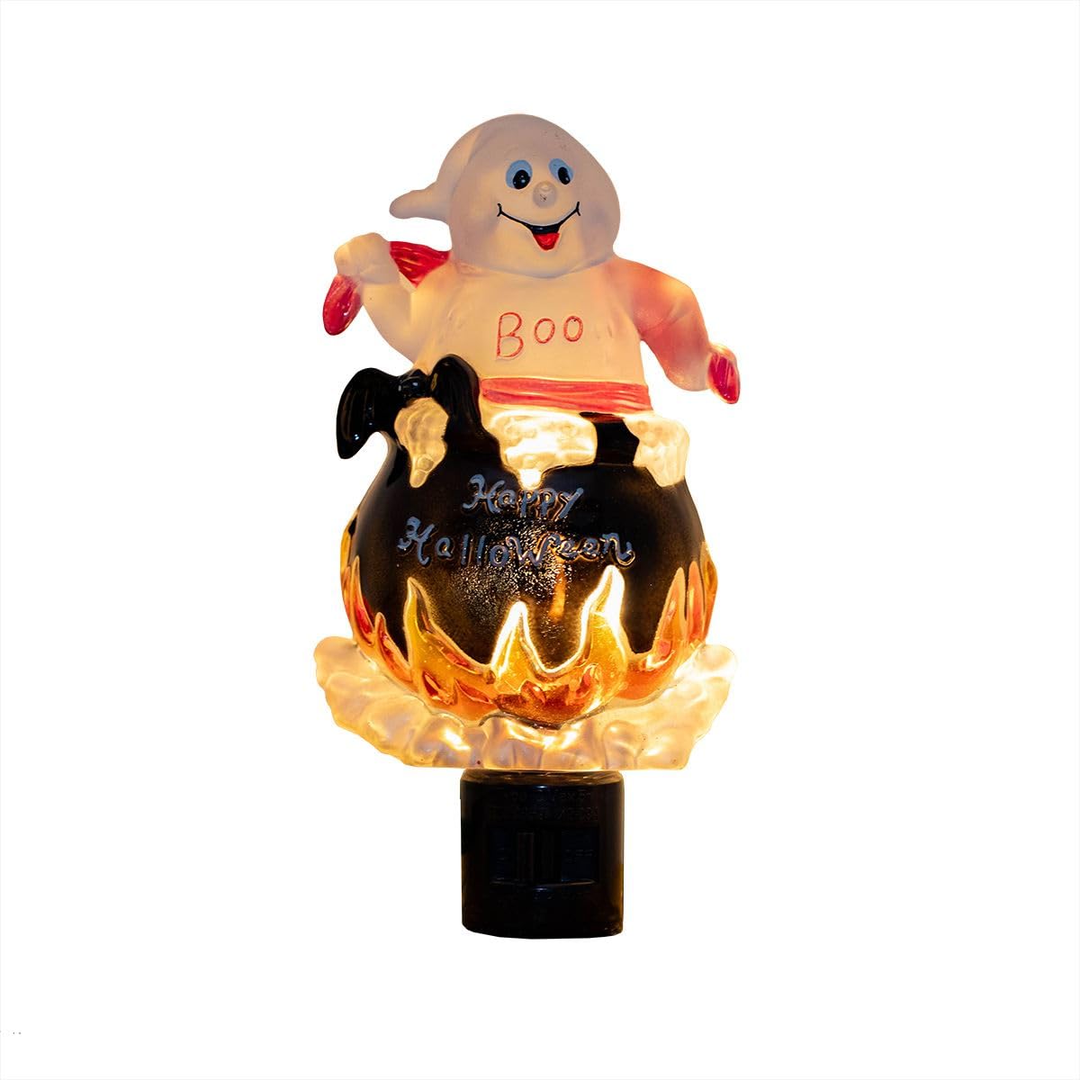 Novelty Lights LED Lamp Lamp Ghost in Cauldron Halloween Decoration Night Light with Swivel Plug