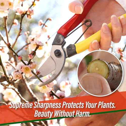 SUIZAN Bypass Pruning Shears 8¡± - Professional Japanese Hand Pruners Garden Scissors Gardening Tools