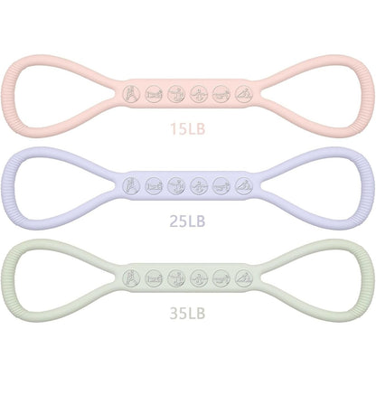 2026 Upgraded Figure 8 Resistance Band for Physical Therapy, Shoulder Back Arm Exercise Bands, 3 Resistance Levels for 15 25 35 Lb for Adult Elderly Kids