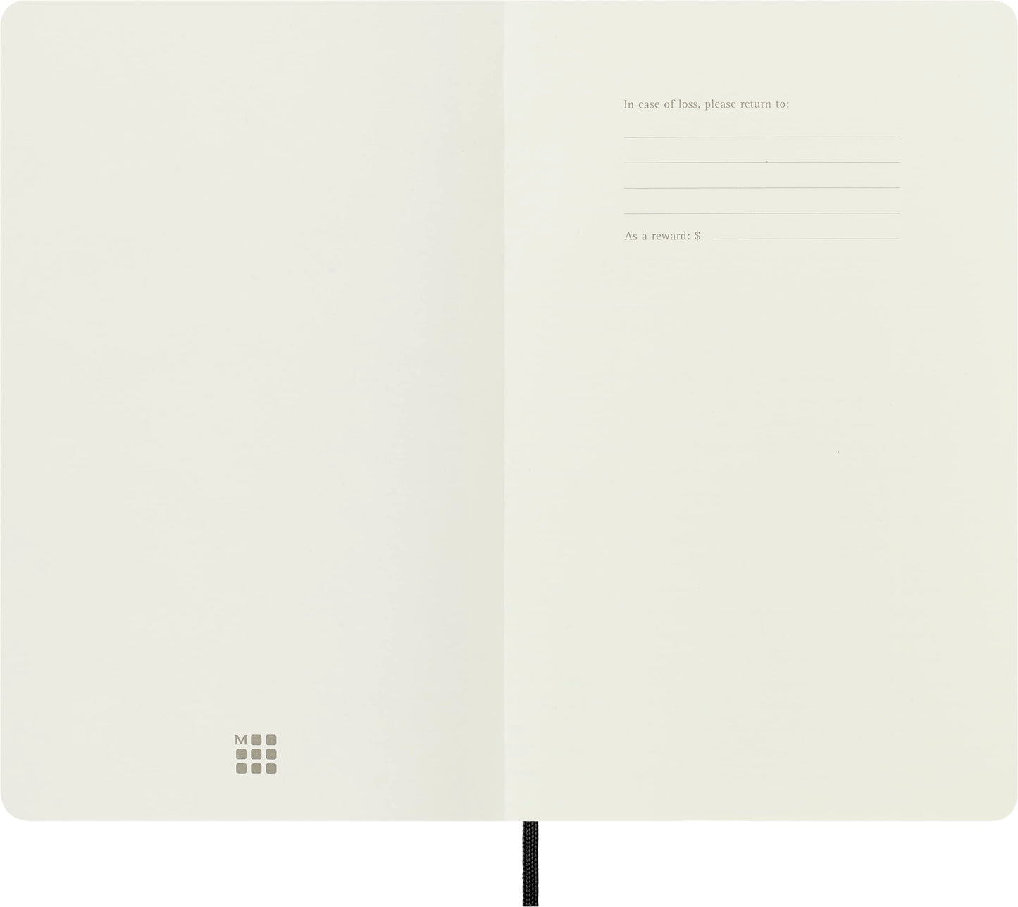 "Moleskine Classic Notebook, Soft Cover, Large (5"" x 825"") Ruled/Lined, Black, 192 pages" (S07162)