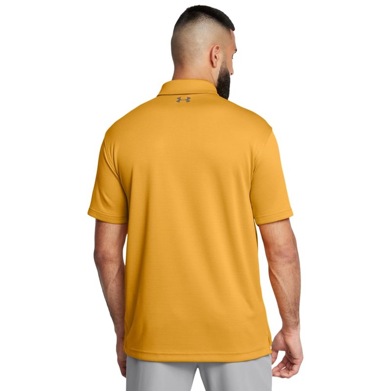 Under Armour Men's Tech Golf Polo, (711) Golden Yellow / / Pitch Gray, 4X-Large