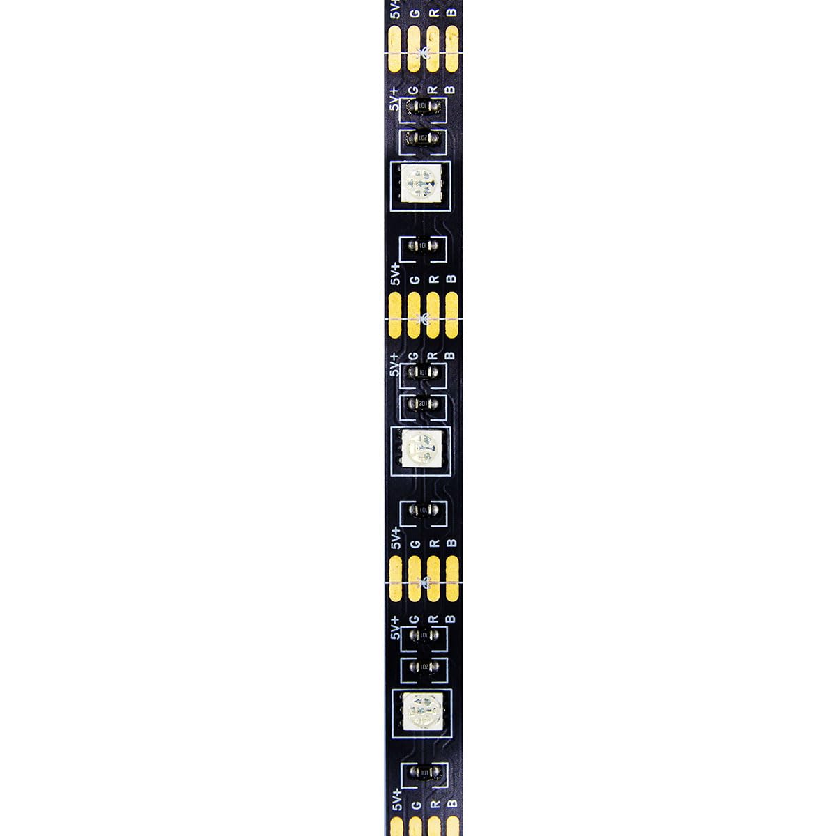 HiCHN LED Strip Lights 16.6 feet (5 Meter) RGB Color with APP and IR Remote 5050 SMD LED 30 Lights Per Meter for Bedroom,Home,TV Backlight with Remote Control (Black, 5 Meter 150 led Lights)