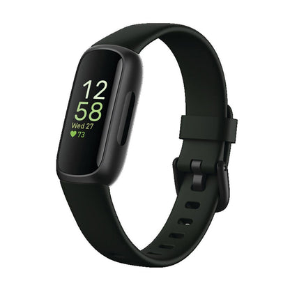 Fitbit Inspire 3 Health & Fitness Tracker with Stress Management, Workout Intensity, Sleep Tracking, 24/7 Heart Rate - 3-Month Google Health Premium Membership Included - Midnight Zen/Black