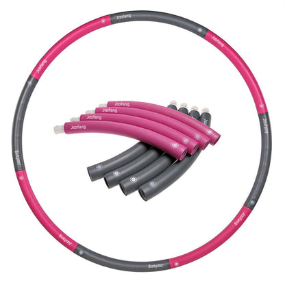 Joofang 5lb Exercise Hoops for Adults, 8 Detachable Sections for Weight Loss, Soft Fitness Hoop Fat Burning, 40in Large Weigthed Hoola Hoop with No Wavy Ridges, Home Gym Core Workout