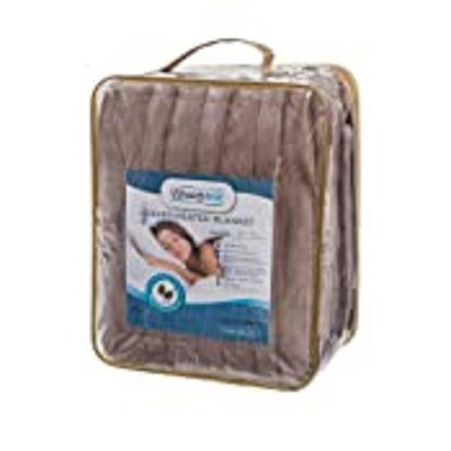 Beautyrest Heated Electric Blanket for Cold Weather, Fast Heating Heated Blanket, Auto Shut Off, Virtually Zero EMF, Multi Heat Setting, UL Certified, Sapphire Queen (90 inx84 in)