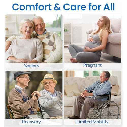 HOMLAND Tub Transfer Bench for Bathtub, Heavy Duty Shower Bench with Reversible Backrest, Six Slip-Resistant Feet, Height Adjustable Shower Chair for Elderly and Disabled, 400 lb Weight Cap