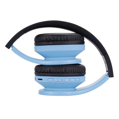 PowerLocus Bluetooth Headphones for Kids, Wireless Foldable Headphones Over Ear, Headphone with Microphone, 85DB Volume Limit, Wireless and Wired Headset with Micro SD, FM for Cellphones, Tablets, PC