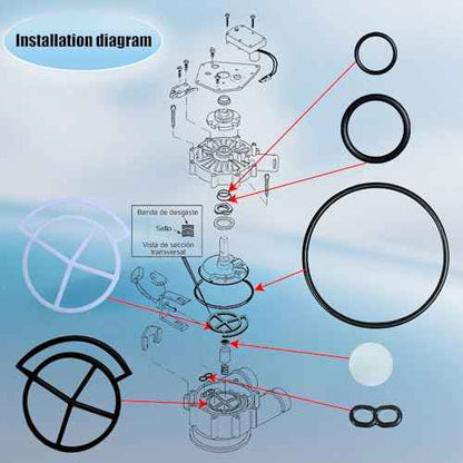 7185487 Water Softener Seal Kit for 1" High Flow Water Softeners parts£¨OEM£©