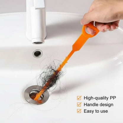 Sink Plunger, Mini Plunger with Short Handle & Drain Clog Remover, Easy to Use Powerful Unclogging Tool for Kitchen Sink, Shower Tub, Bathroom Drains, Bath