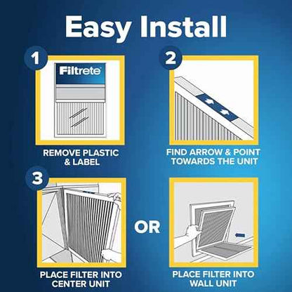 Filtrete 16x24x1 AC Furnace Air Filter, MPR 700, MERV 8, Tough on Pollen, Easy on Airflow, 3-Month Pleated 1-Inch Electrostatic Air Cleaning Filter, 6-Pack (Actual Size 15.81 x 23.81 x 0.81 in)