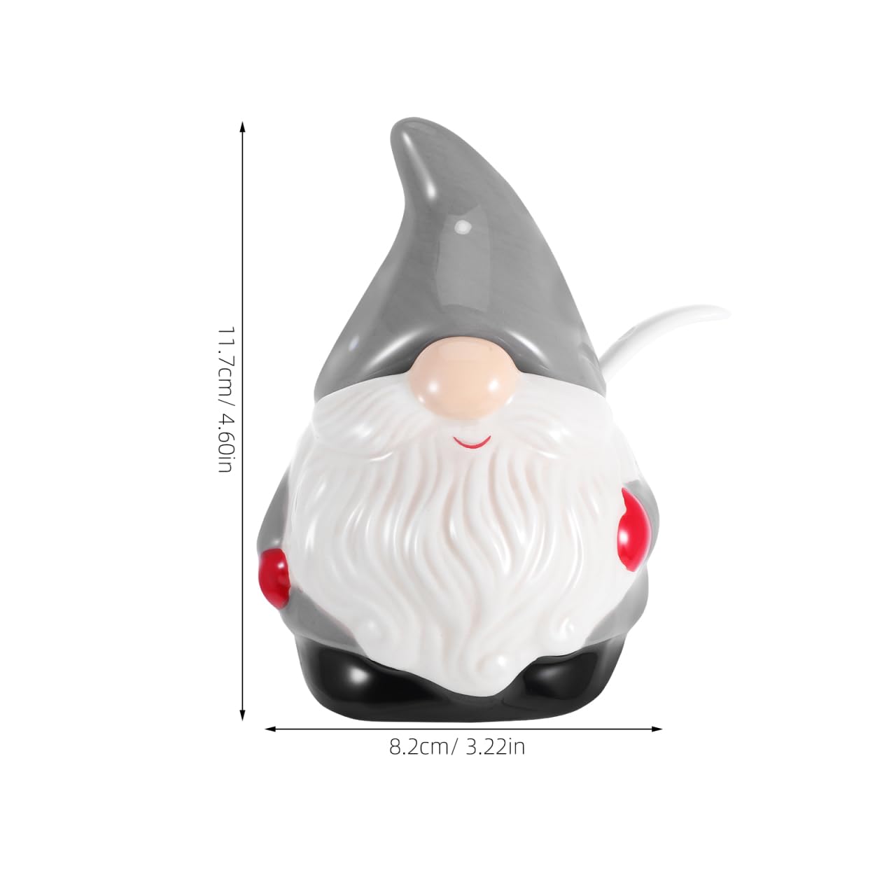 Healeved Gnome Cookie Jar Ceramic Christmas Candy Jar Christmas Cookie Tin with Lids Holiday Santa Tea Boxwith Lid Centerpieces Condiment Spice Holder