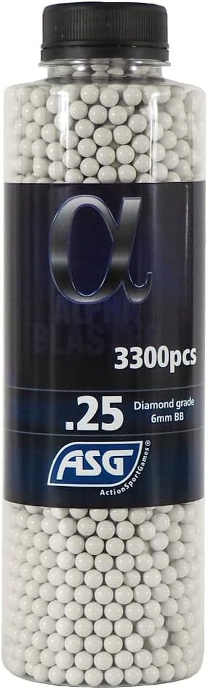 Alpha Blaster Airsoft BBs - 3300 Count Precision Rounds | High Performance