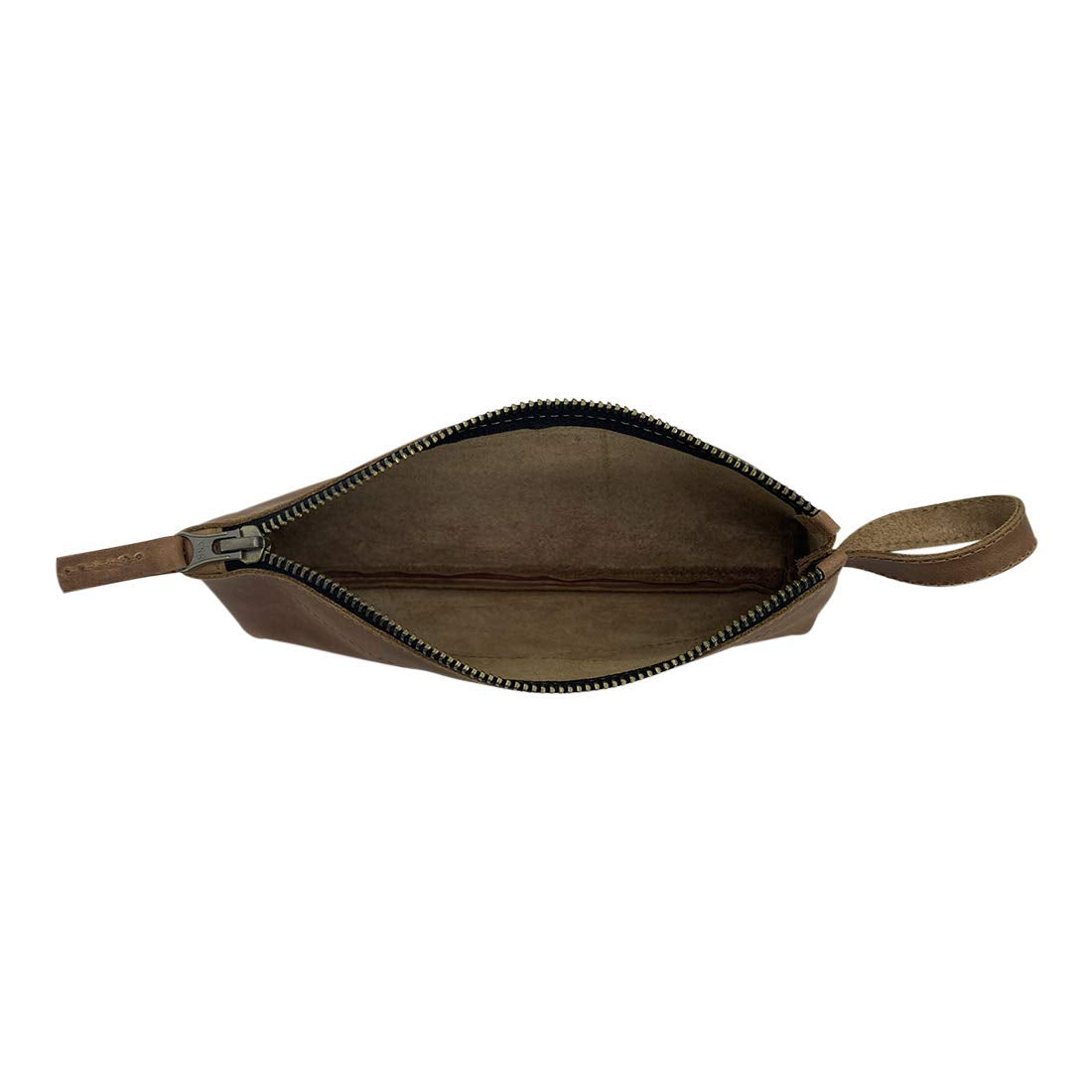 Hide & Drink, Carry-On Toiletry Bag, Pen and Pencil Case, Cable Organizer, Storage for Utensils, Travel Essentials, Full Grain Leather, Handmade, Single Malt Mahogany