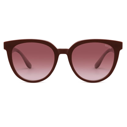 SOJOS Trendy Cat Eye Round Polarized Sunglasses for Women Fashion UV Protection Sunnies Sunglasses SJ2175