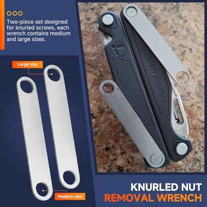 (2Pcs) For Leatherman wrench Knurled Nut Removal Wrench for Leatherman Tool Disassembly, Maintenance, Cleaning and Upgrades