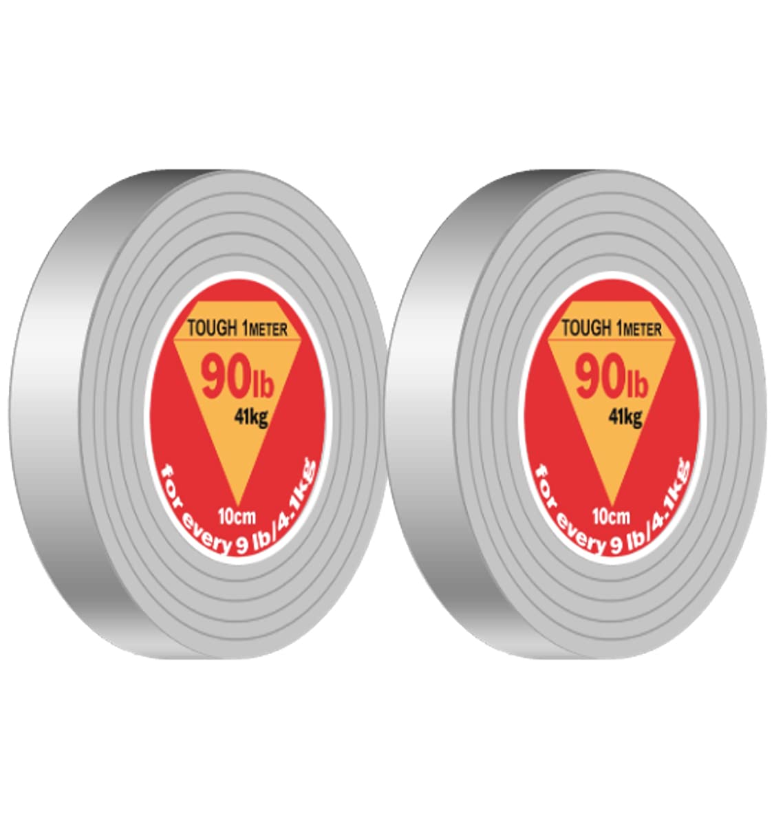 KLAPiT Super Tape Clear Double Sided Heavy Duty Adhesive 40in Enhanced Nano Technology Waterproof Mounting Tape Holds 90 lbs 2.28lb per Inch