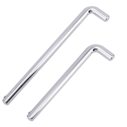 NQEUEPN 2pcs Weight Stack Pin, 3/8in Diameter 6in/15.3cm & 4.4in/11.2cm Weight Loading Pin L Shaped Stack Extender Selector Inserts Gym Fitness Equipment for Home Gym
