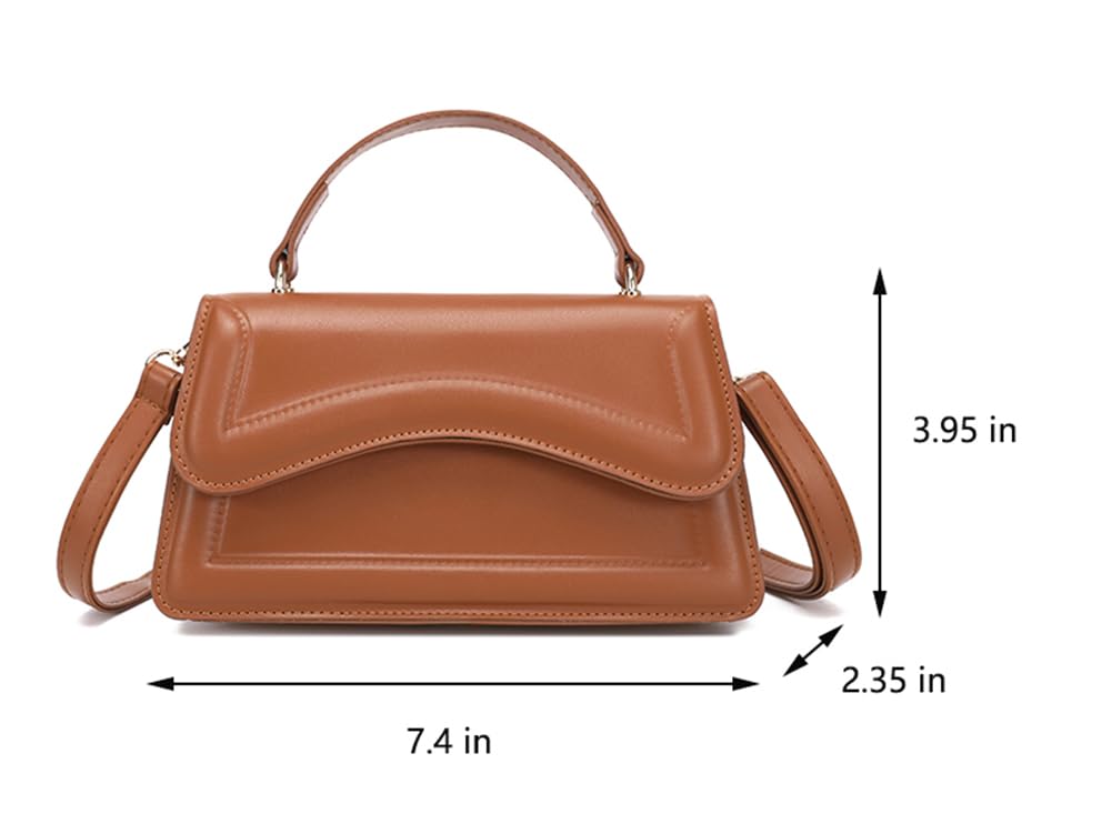 XTAPAN Trendy Mini Purse for Women small purses for women trendy Brown bag