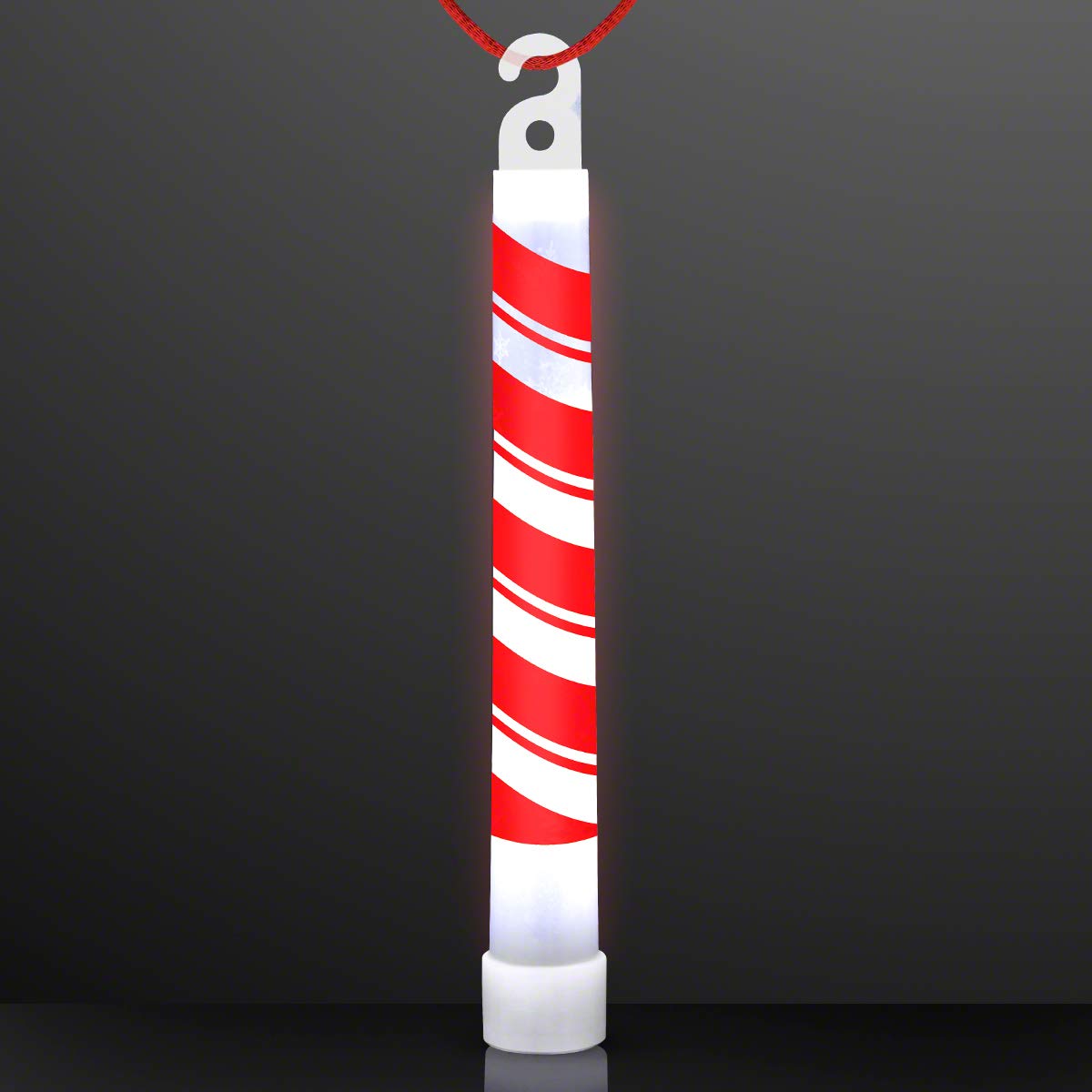25 Pack of Premium 6" Candy Cane Christmas Glow Sticks
