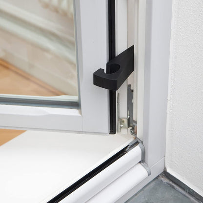 luxdag Silicone Window & Door Stopper with Practical Door Holder for Hanging (Choice of Colour) - Non-Slip Wedge for Windows & Doors - Protector for Tiles, Stone, Carpet & Wood