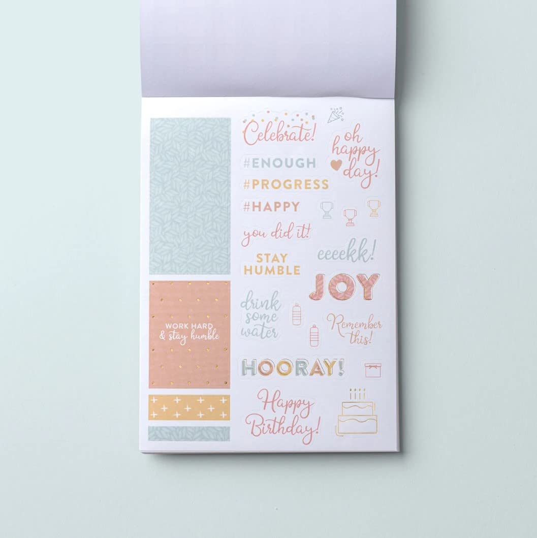 Passionate Penny Pincher Home Planner Sticker Book 1st Ed | Pack of 15 | 766 Total Stickers | Assorted Sizes | 5x7 Sheets | Gold Foil Stamping | Fun Stickers for Home Planners, Journals and More