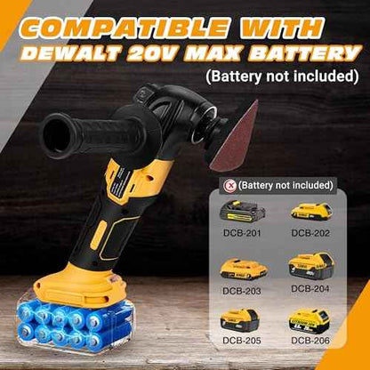 No Battery | Cordless Oscillating Multi-Tool Compatible with DeWalt 20V MAX Batteries,Brushless Motor (6000-20000 OPM), 6-Speed, 4¡Æ Swing Angle, 23-Piece Accessory Kit for Sanding, Cutting & Scraping