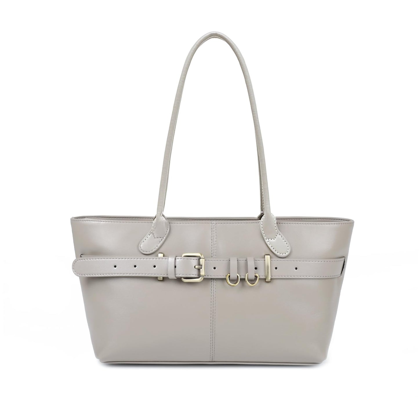 MoreFarther Genuine Leather Tote Bag for Women (Gray)