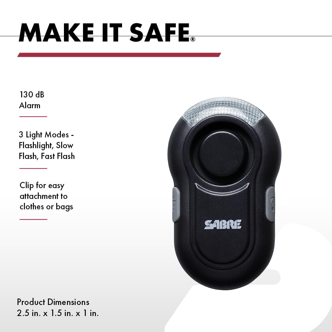 SABRE Runner Pepper Gel, Police Strength OC Spray, Adjustable 360° Reflective Hand Strap for Easy Carry & Access, 0.67 fl oz, 4X Longer Spray Time - Up to 13 Seconds, HPLC Tested, Reduced Blowback