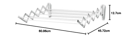 Polder Wall Mount Accordion Drying Rack (5.3M Line Space)