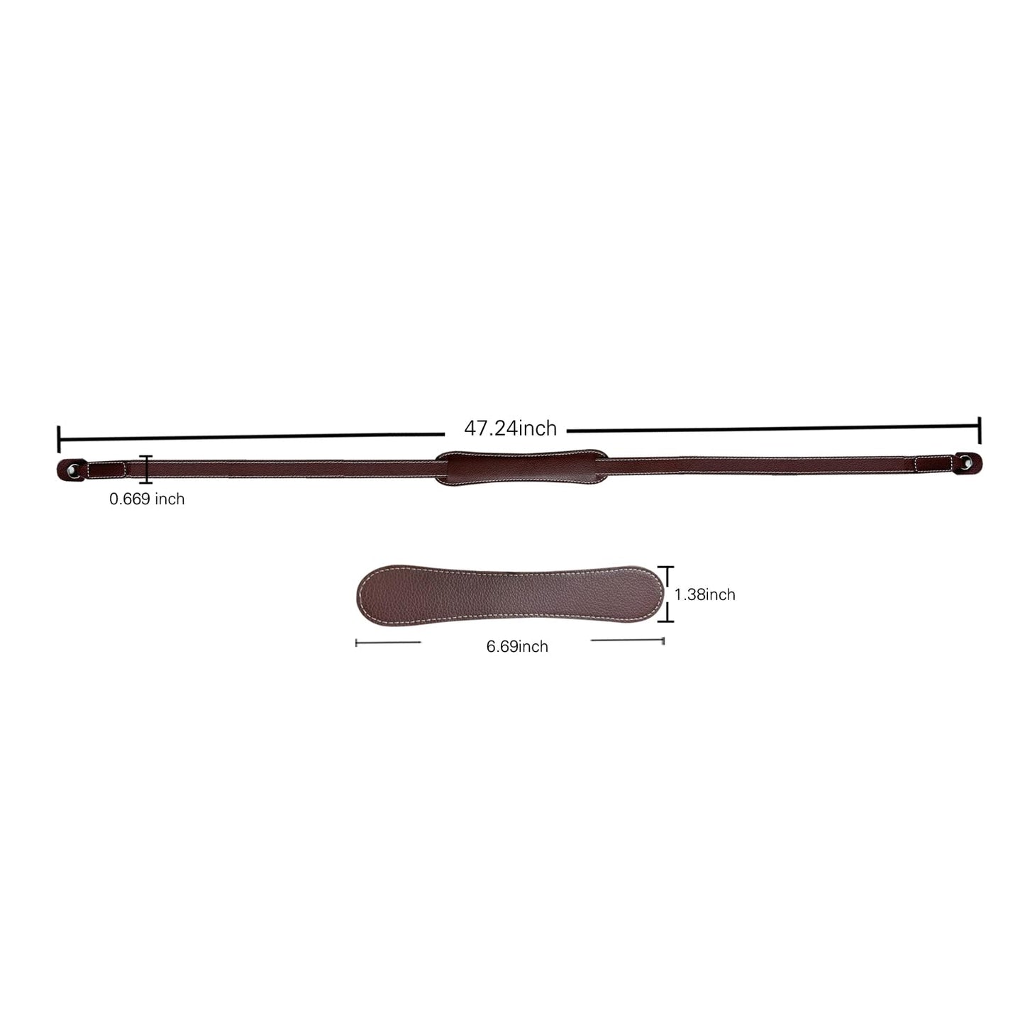 PU Leather Camera Strap For Photographers Retro Decompre Ssion Design Strap Neck, Shoulder or Safety Tether Oblique Straddle (Dark brown)