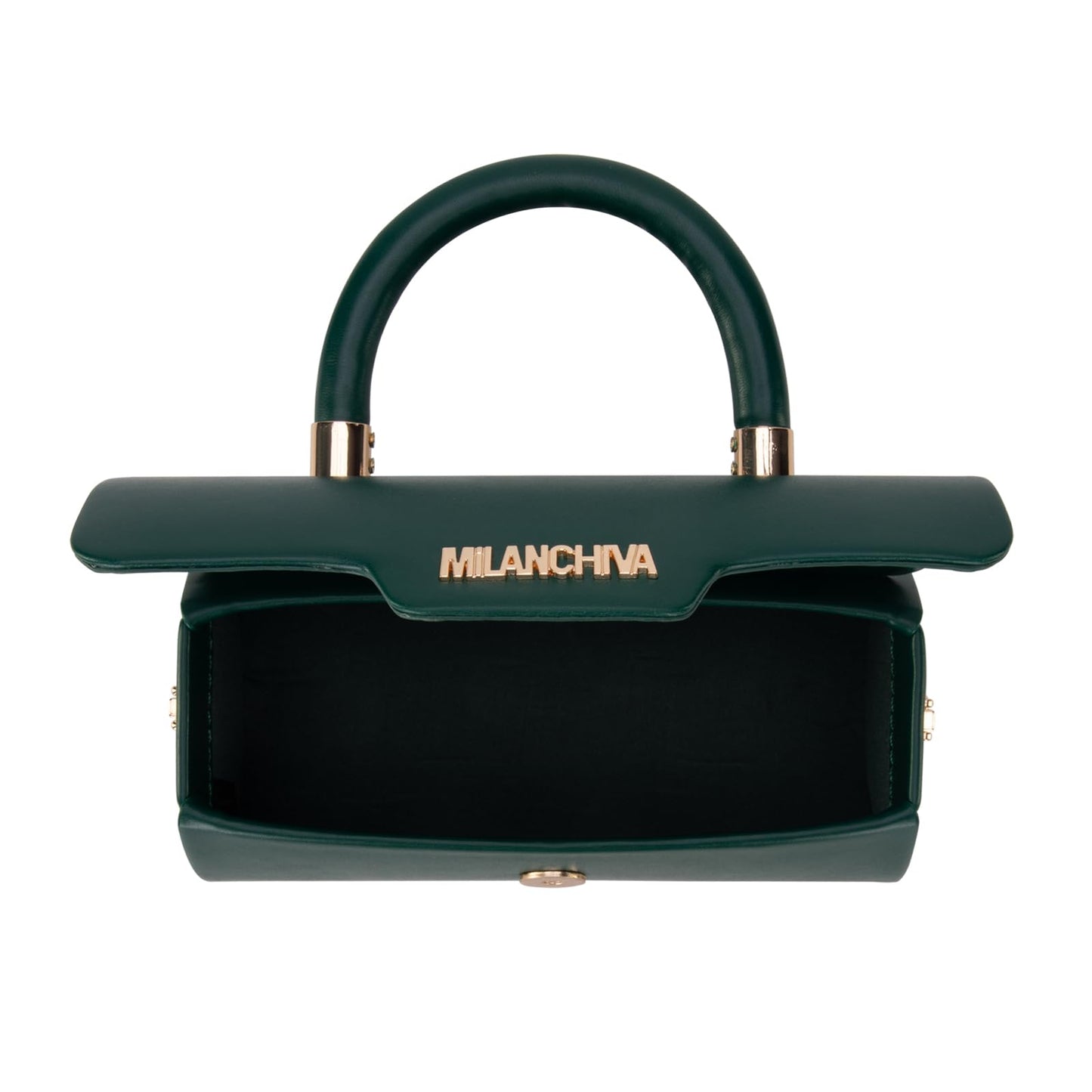 Milan Chiva Small Purses for Women Designer Mini Top Handle Purse Cute Handbags Barrel Shape Purse MC-400GN