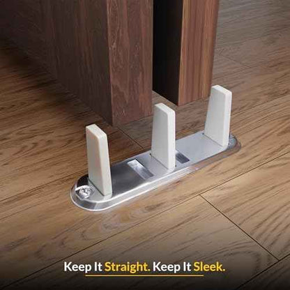 Sim Supply Floor Guide: Sliding, Steel, Anodized, 4 1/2 in Lg (In.), 1 1/8 in Wd (In.) 8-330 - 1 Each