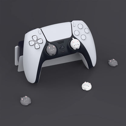 PlayVital Cute Thumb Grip Caps for ps5/4 Controller, Silicone Analog Stick Cover for Xbox Series X/S, Thumbstick Caps for Switch Pro Controller - Cutie Kitty