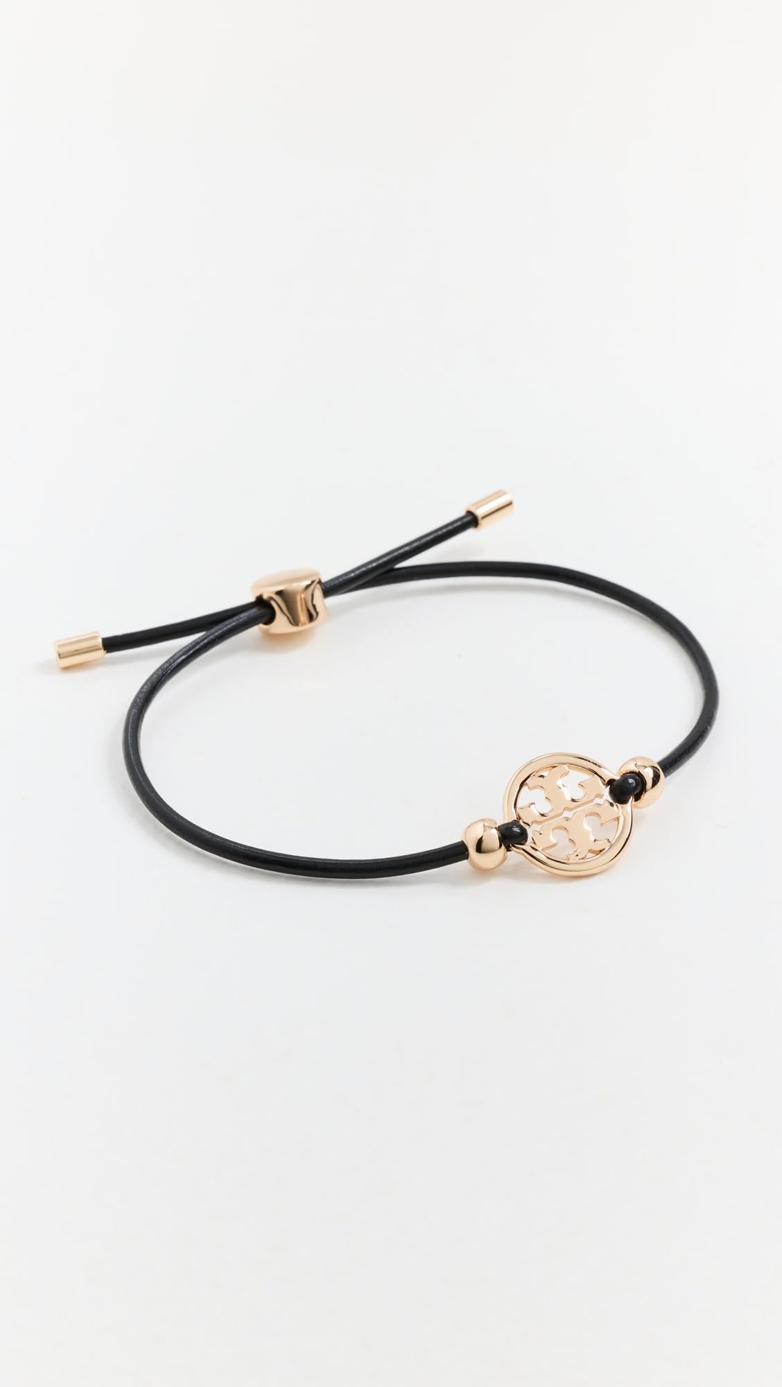Tory Burch Women's Miller Slider Bracelet, Tory Gold/Black, One Size