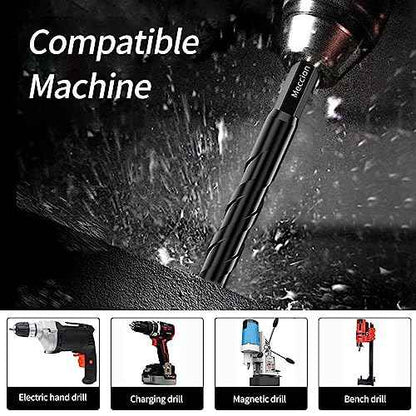 Meccion Masonry Drill Bits 1/8" x 3.6" x 5Pcs Professional Tungsten Cross Tip Multi-Material Drill Bits for Tile/Ceramic/Glass/Porcelain/Concrete/Cement/Wood/Plastic