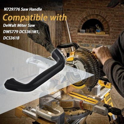 N729776 Saw Handle Compatible with DeWalt Miter Saw DWS779 DCS361M1, DCS361B(1x Black Saw Handle)