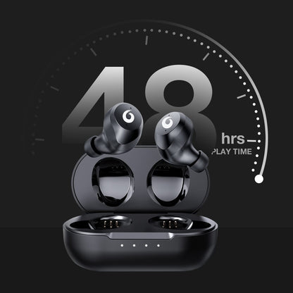 Hikapa X9 Wireless Earbuds Bluetooth 5.3 Headphones Waterproof Stereo Earphones in Ear Touch Control with Microphone Headset with Deep Bass for Sport, Gaming and Running(Black)