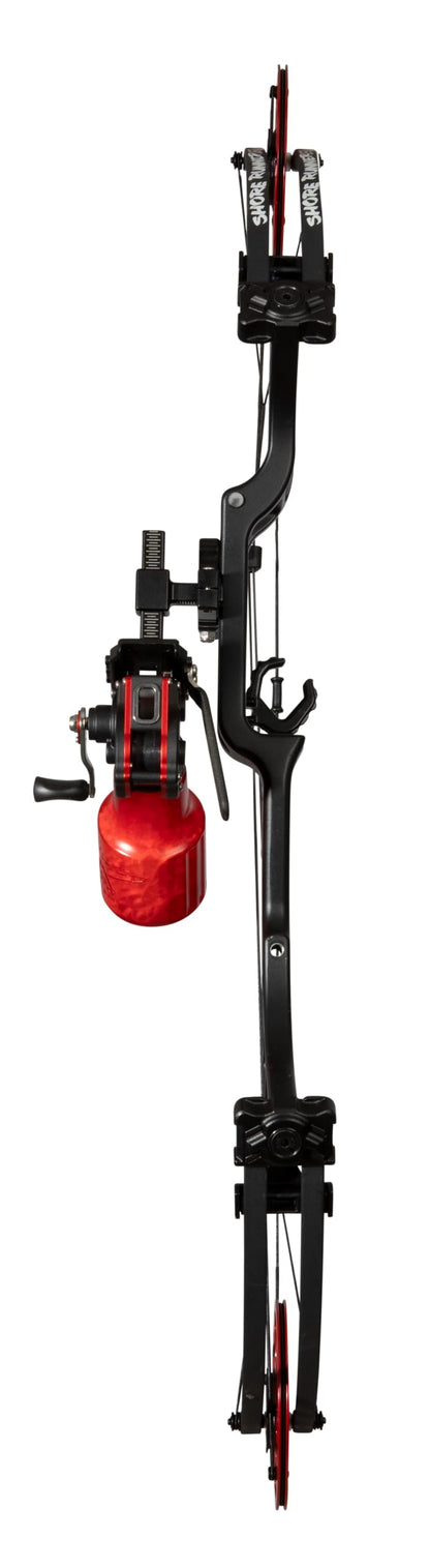 Cajun Bowfishing Shore Runner EVW Bow, Enhanced Accessories, Right and Left Handed Archers, 32" Bow, 7" Brace Height, Adjustable Draw Weight Range 20-50lbs, Draw Length Up to 30", Lightweight