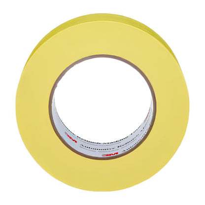 3M Automotive Refinish Masking Tape, 06656, 48 mm x 55 m, 6 Rolls – High-Performance Yellow Crepe Paper Tape for Precise Auto Painting and Detailing