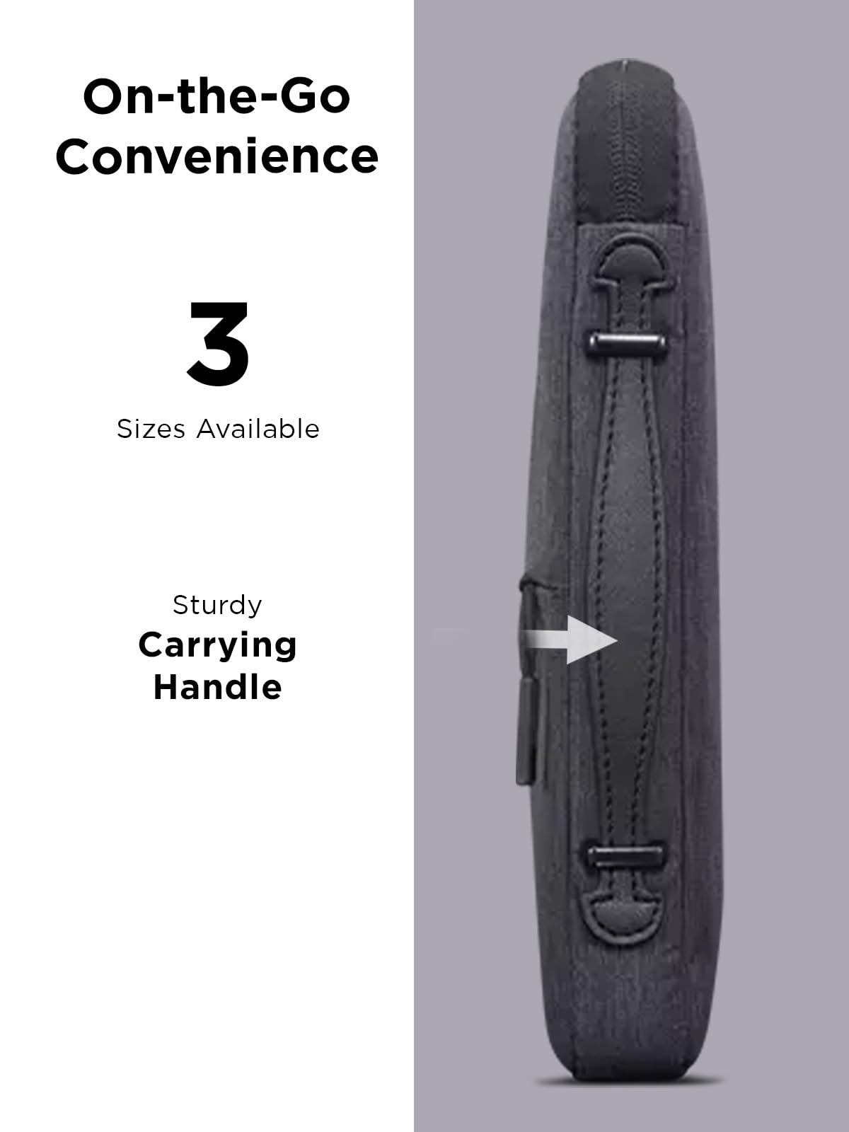 Lenovo Urban Laptop Sleeve 14 Inch for Laptop/ Notebook/Tablet Compatible with MacBook Air/Pro Water Resistant - Charcoal Grey