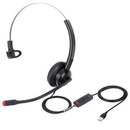 USB Headset with Microphone for PC Laptop Computer Headphone Noise Cancelling Mic for Home Office Online Class Teams Zoom