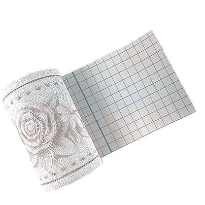 MULLSAN 5 Meters Rattan Flower 3D Peel and Stick Waterproof Wall Border Easy to Apply (White)