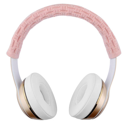 Geekria NOVA Knit Fabric Headband Cover Compatible with Beats, Bose, AKG, Sennheiser, Sony, Audio-Technica Headphones, Sweat Cover, Easy DIY Installation (Pink)