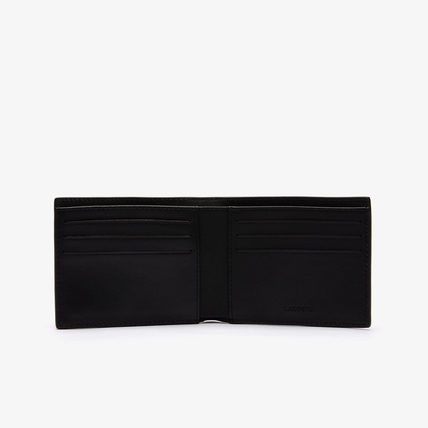 Lacoste Men's FG Small Billfold Wallet, Black, One Size