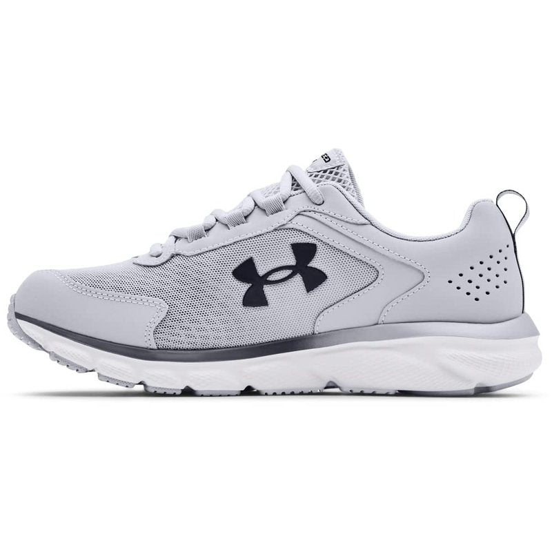 Under Armour Men's Charged Assert 9 Running Shoe, Mod Gray (101)/White, 10 M US