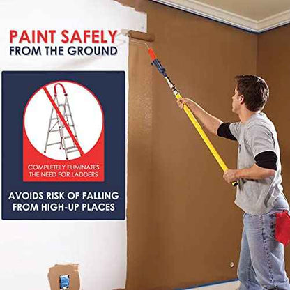 Aolamegs Multi-Angle Paint Brush Extension Tool for High Ceilings,Suitable for Fixing On Standard Threaded Extension Rod