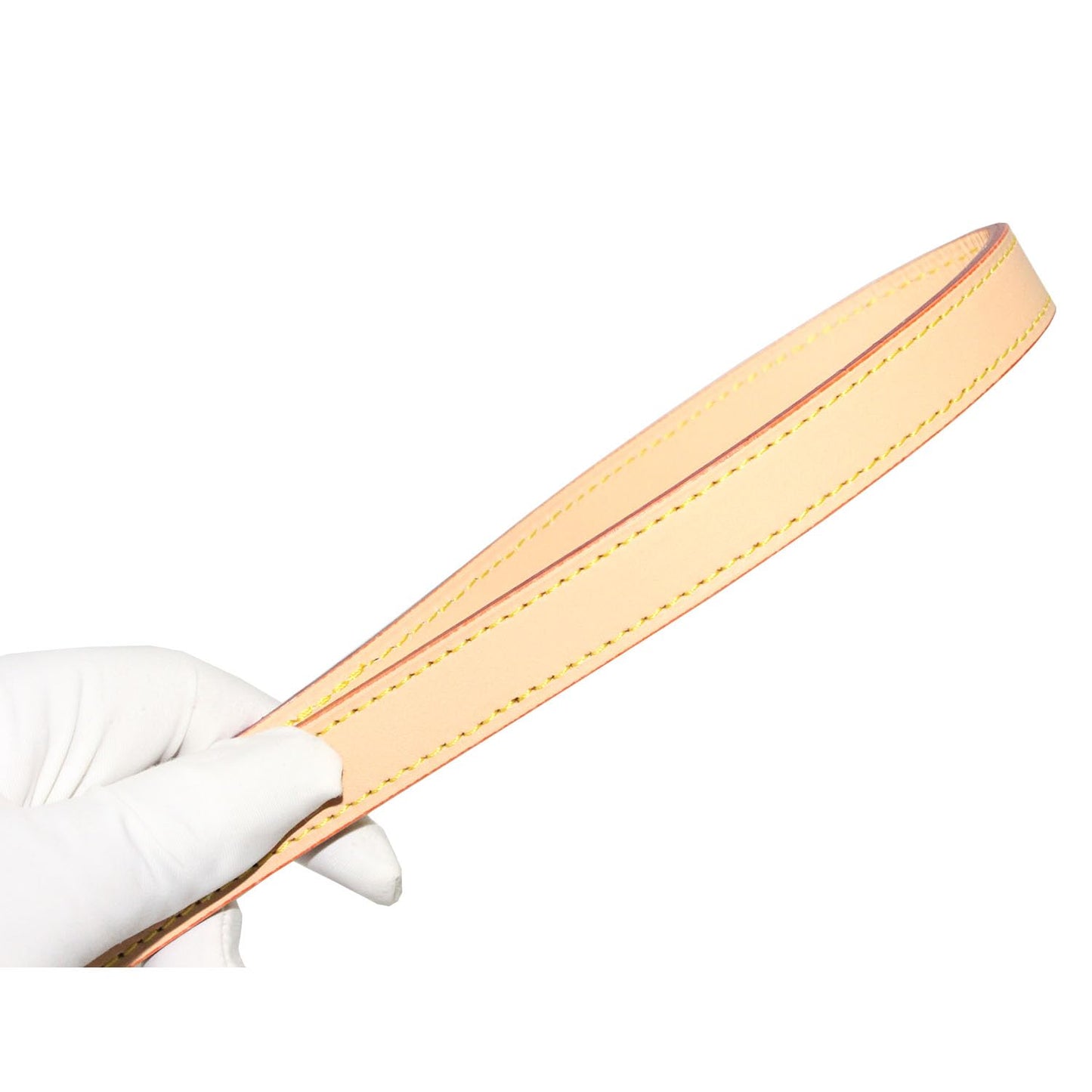 BEUDW Vachetta Leather Handbag Strap, Suitable for Changing Shoulder Straps on L V Handbags and Bucket Bags(Apricot-W:0.7in,L：25.6in)