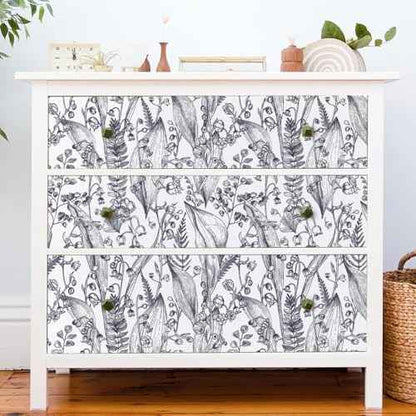 Livebor Peel and Stick Wallpaper - Boho Floral Leaf Contact Paper - 15.7"x196.8" Self-Adhesive Removable Decorative