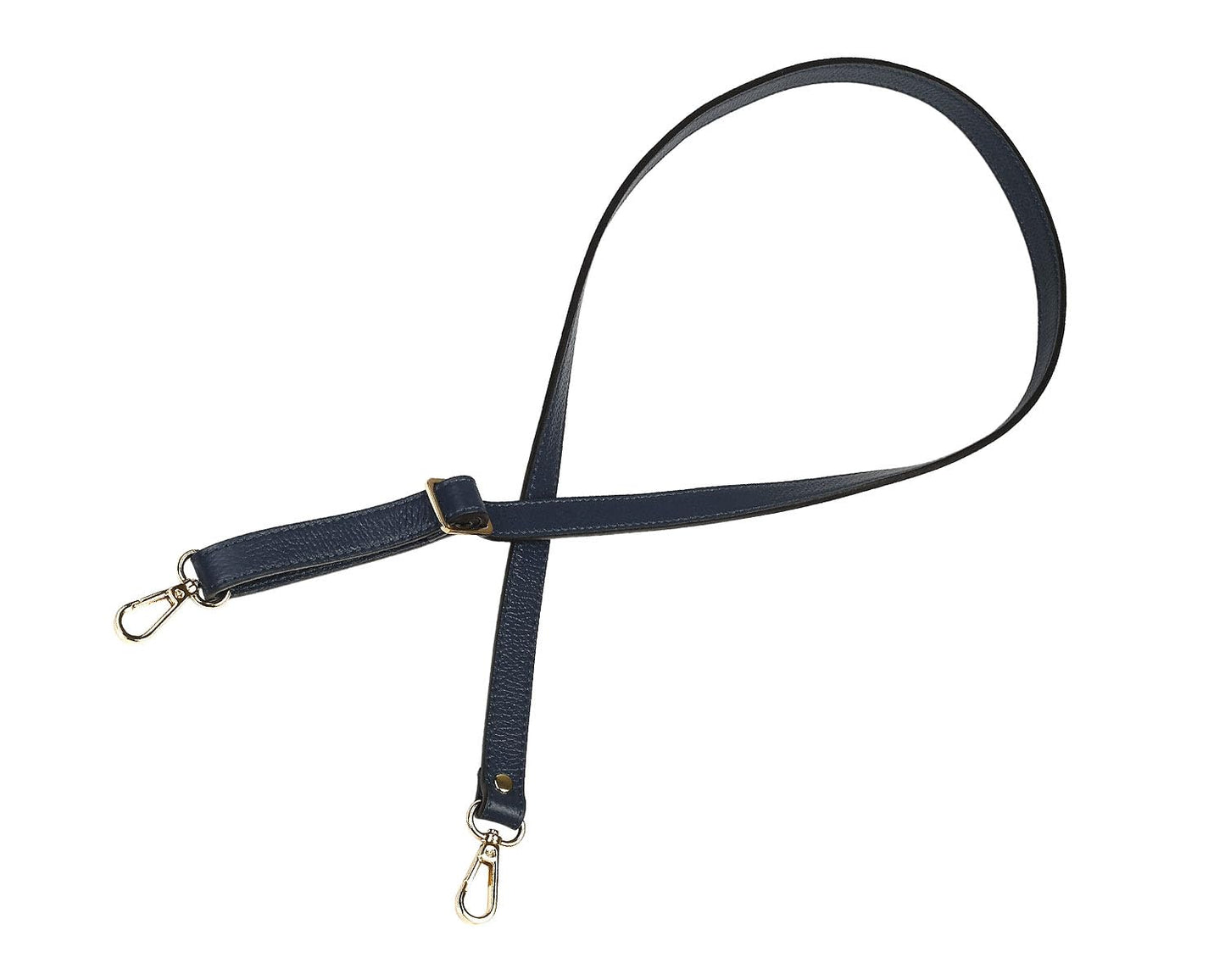 VanEnjoy Full Grain Genuine Leather Adjustable CrossBody Strap Replacement for Bag Purse, 0.7" Wide,26-51" Long (Navy)